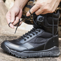 Men's Women's Outdoor Hiking Ultra Light High Heels Boots Army Fan Hunting Mountaineering Military Training Combat Tactical Desert Boots
