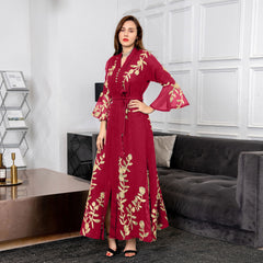 Jalabiya Embroidery Dori yarn embroider dress