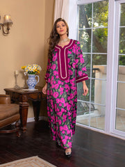 Jalabiya Printed hot drill dress