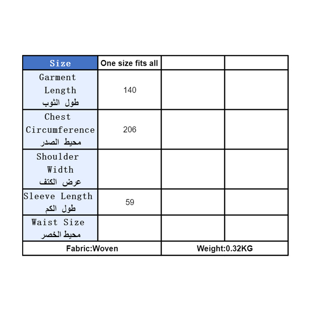 جلابية فستان من مزيج القطن باللون الأسود