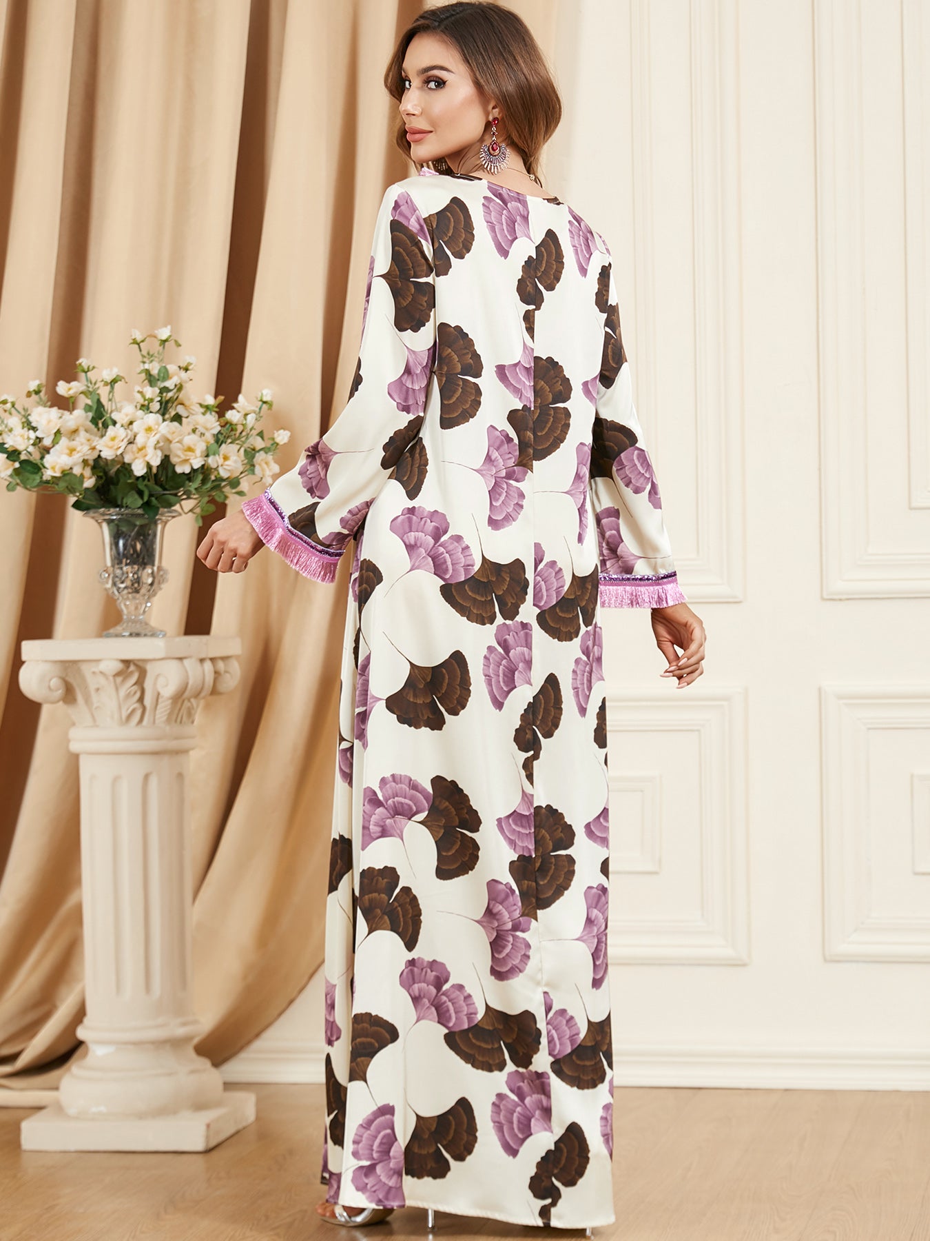 Jalabiya Printing Relaxed Beautiful Dress