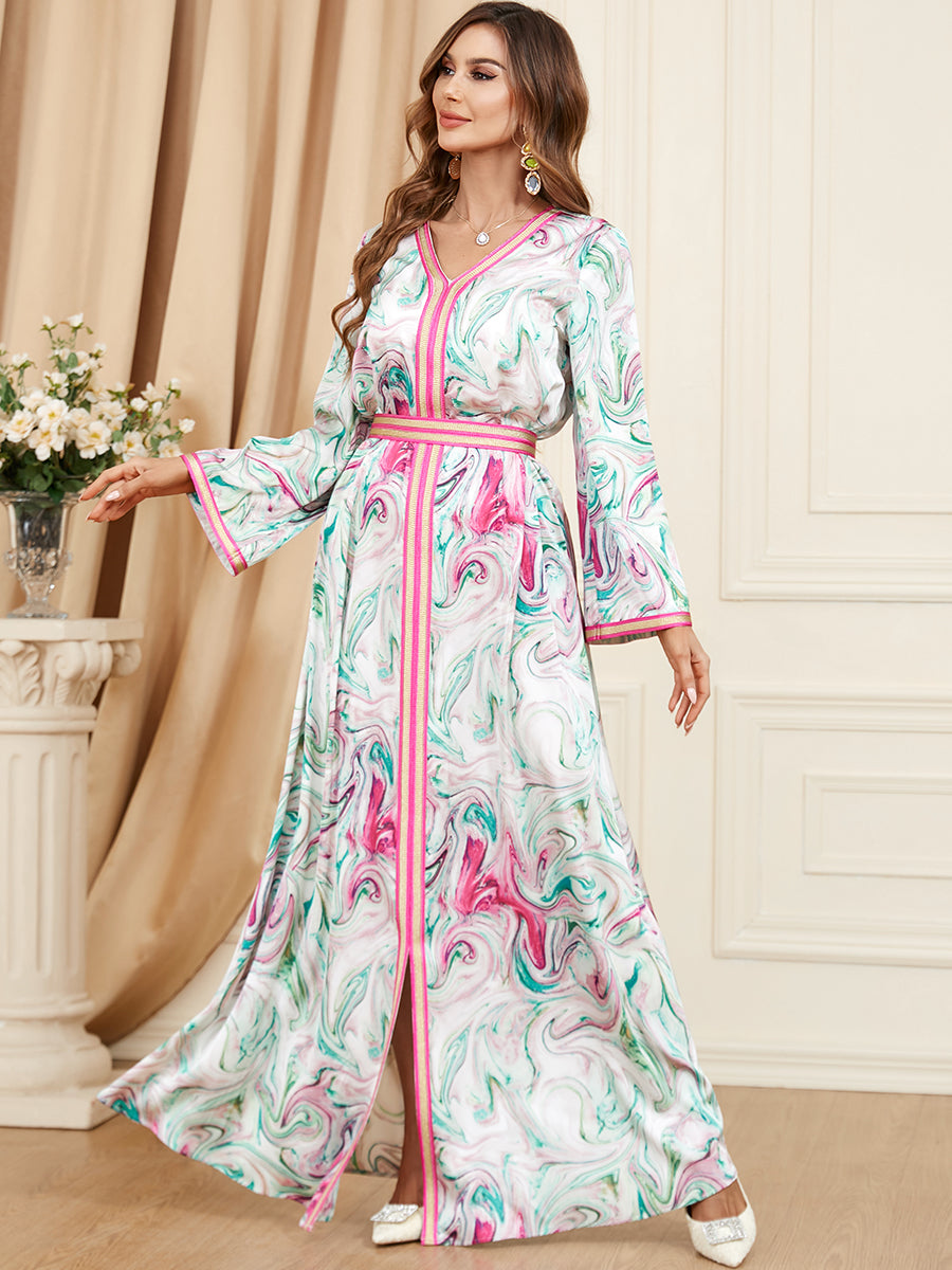 Jalabiya Printing Fashion New style Relaxed Dress