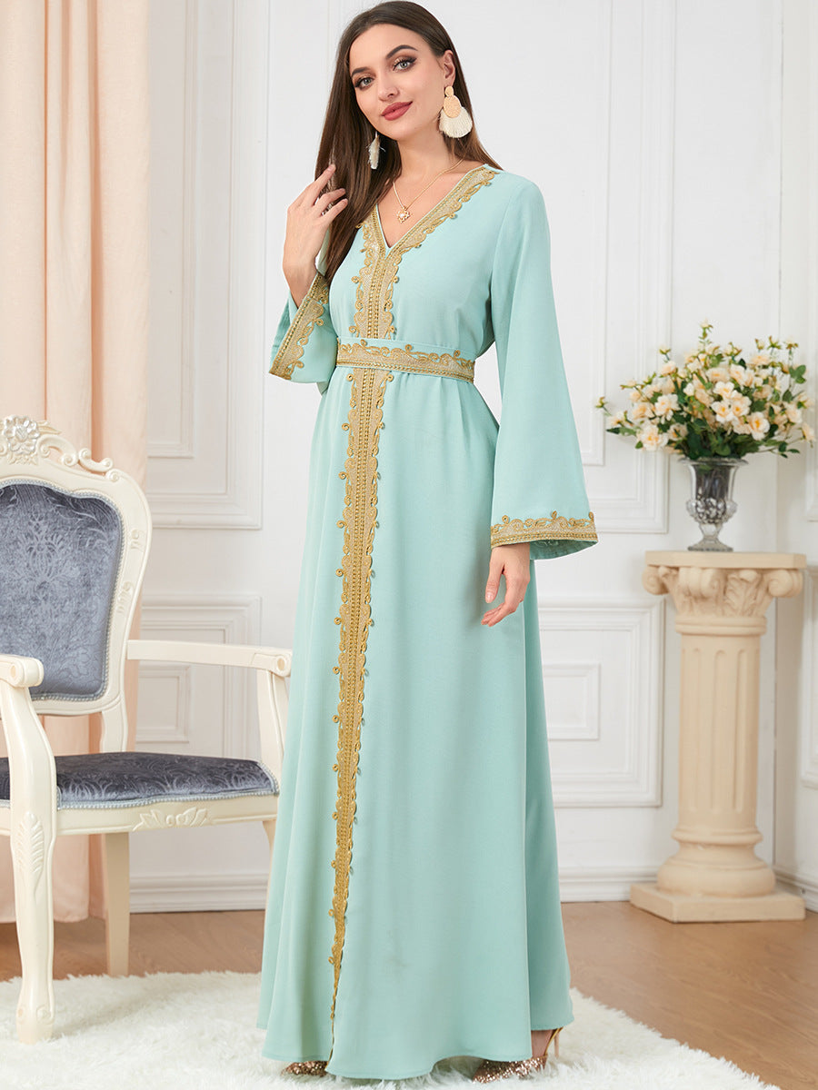 Jalabiya Temperament Patchwork Comfortable Dress