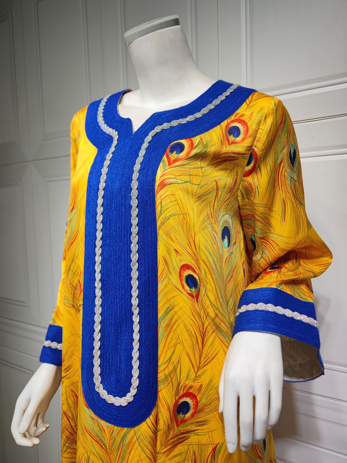 Jalabiya Printing hot drill dress