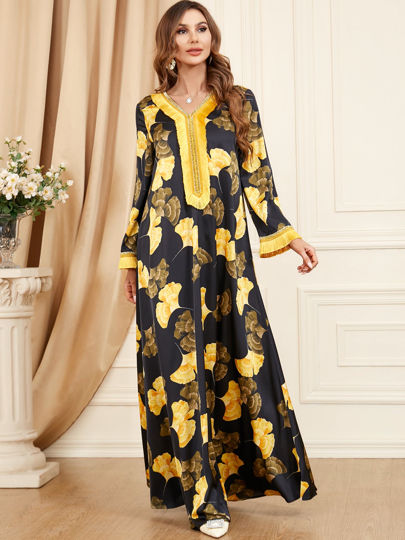 Jalabiya Printing Relaxed Beautiful Dress