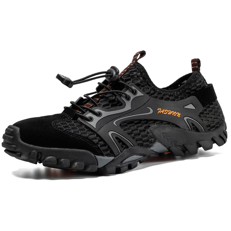 Fashion trend outdoor hiking shoes upstream mesh shoes