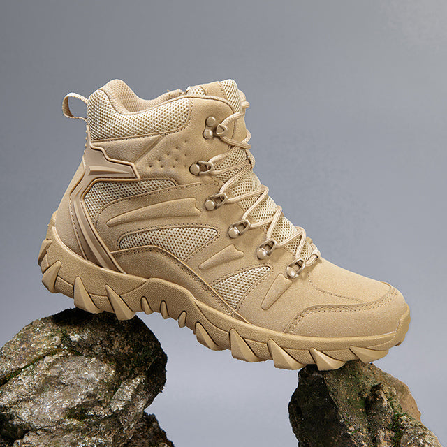 Mid-low help  camping hiking boots men's training boots outdoor hiking boots desert boots