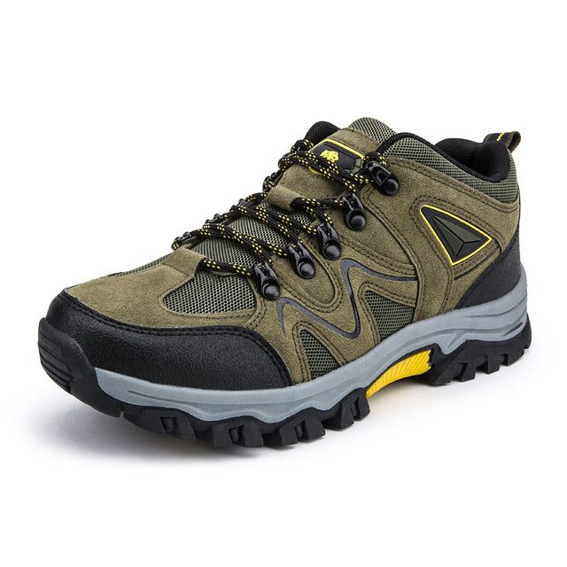 Men's casual sports breathable mountaineering shoes 2023 spring and autumn new outdoor hiking trend travel shoes men's shoes breathable without grindi