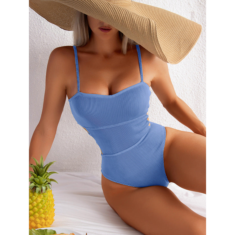 European and American sexy one piece swimsuit women's swimsuit bikini