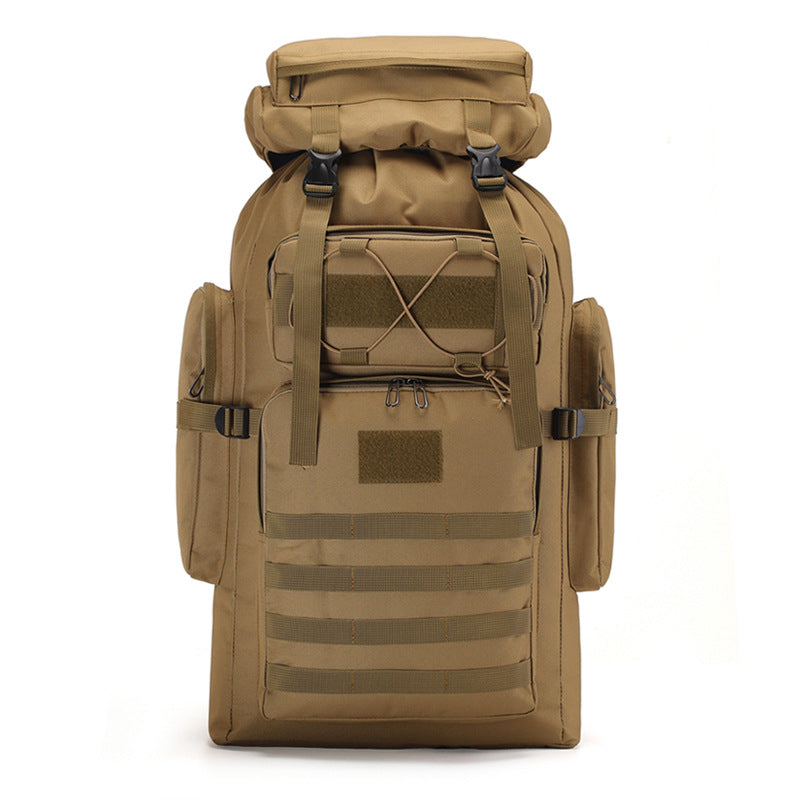 80L large-capacity camouflage mountaineering bag outdoor tactical hiking camping backpack men and women sports backpack