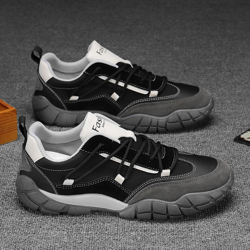 2023 جديد أحذية عمل رجالية عدم الانزلاق مقاومة للاهتراء في الهواء الطلق حذاء للسير مسافات طويلة مريحة حذاء كاجوال بفتحات تهوية أحذية أنيقة 
