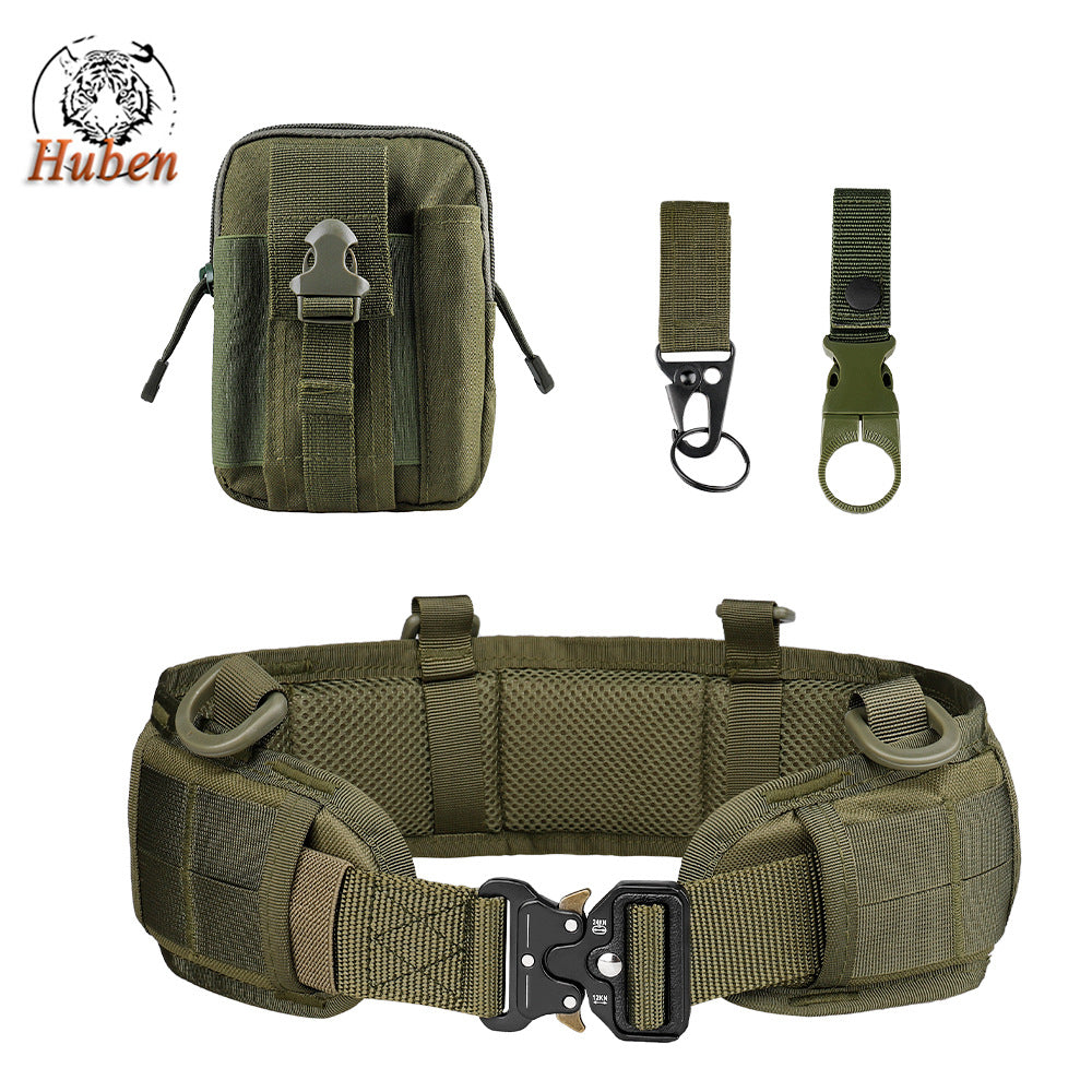 Multifunction Outdoor MOLLE Tactical Battle Belt Hunting Set Belt Military Inner Waist Belt With Phone Tool Bag For CS Shooting