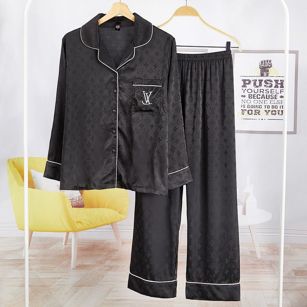 Women's 2 Piece Sleepwear Set Silk Satin Pajamas Victoria's