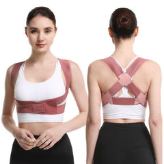 Posture Corrector Adjustable Back Brace Shoulder Lumbar Support Belt For Adult Unisex