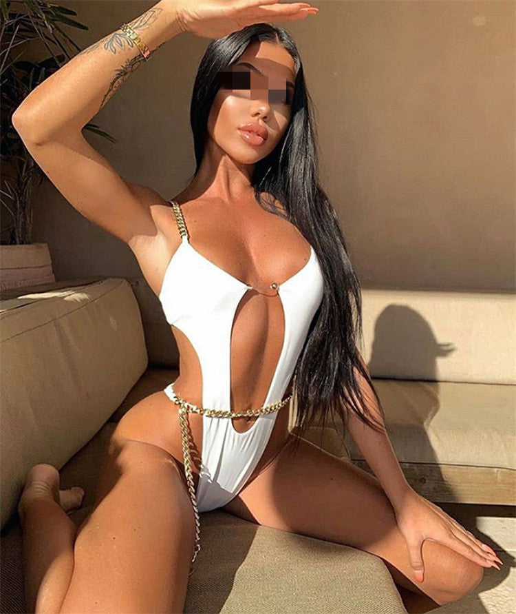 New cutout open back bikini