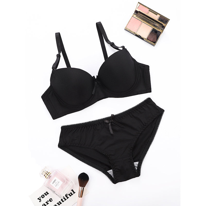 Women's Sexy Underwire Bra Set Women's Underwear Full Coverage Cotton Bra Comfortable Breathable Push Up Bra Top Push Up Daily Breast Lift Underwear