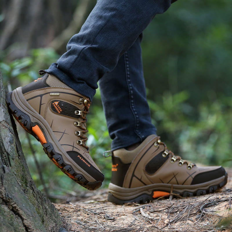Men Hiking Shoes  -top Waterproof Hiking Shoes Outdoor Trekking Shoes Men Sports Shoes Climbing Shoes Antiskid Wear-resistant  Soles Large size 39