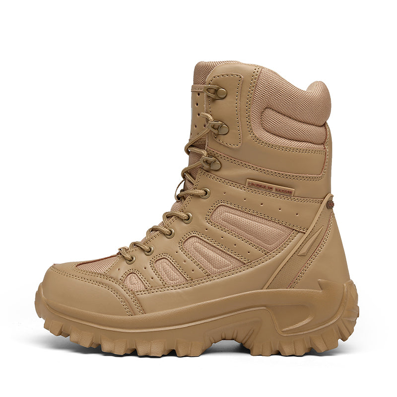 Large size men's shoes Lu Martin boots four seasons wear-resistant hiking shoes outdoor desert wolf high-top military style men's special forces boots