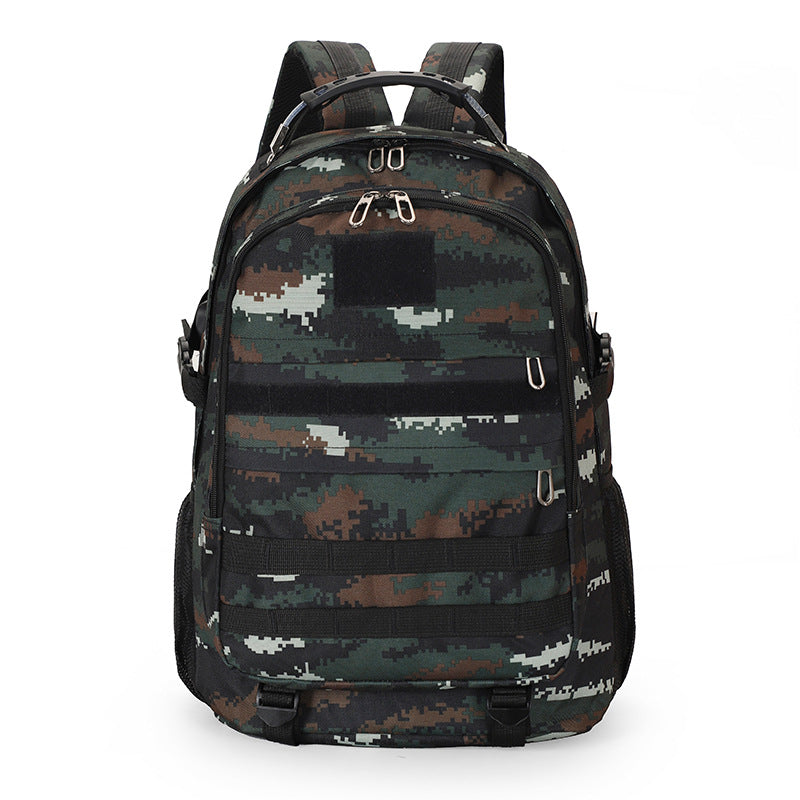 Oxford cloth backpack camouflage outdoor mountaineering bag men's travel bag multi-functional large-capacity waterproof military fan tactical bag