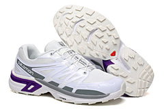 White and purple Salomon outdoor casual retro XT WINGS 2  sneakers men's hiking shoes 36-40