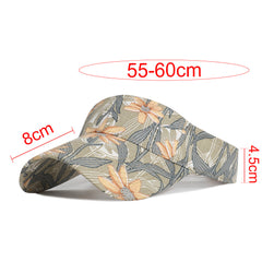 KK women's summer hat visor beach hat girl floral outdoor sports hat tennis hat outdoor empty top hat golf hiking tennis running sun hat