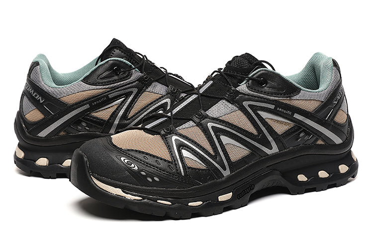 سالومون XT-QUEST حذاء للمشي لمسافات طويلة للزوجين باللونين الأسود والرمادي حذاء جري مقاوم للاهتراء للرجال والنساء حذاء رياضي لتسلق الجبال يسمح بمرور الهواء 36-45