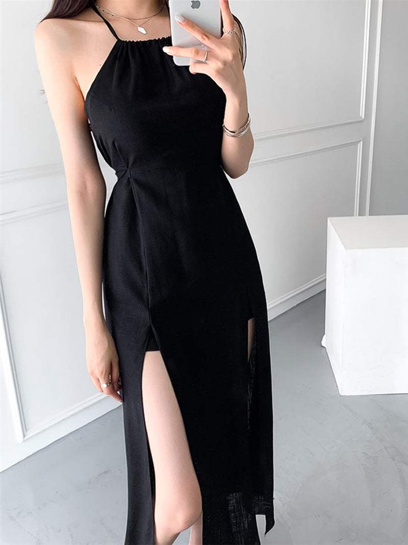 مثير الرسن فستان باكتاف مفتوحة المرأة خمر الدانتيل سبليت سليم ملاءات القطن ماكسي فستان كاجوال عطلة الشاطئ بوهو نمط الملابس