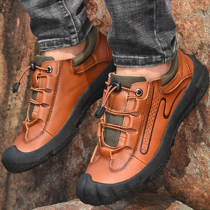 Baotou outdoor men's shoes  -top big-toed shoes tooling men's hiking shoes