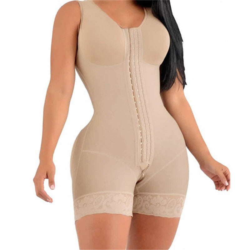 Postpartum Girdle BBL Postoperative Bodysuit Compressed Steel Shapewear Fajas Skims Corset Slimming Body Shaper Plus Size