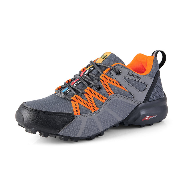 Oversized men's shoes, outdoor sports and leisure shoes, breathable mesh anti-skid travel shoes, running shoes, breathable, fashionable and trendy tem