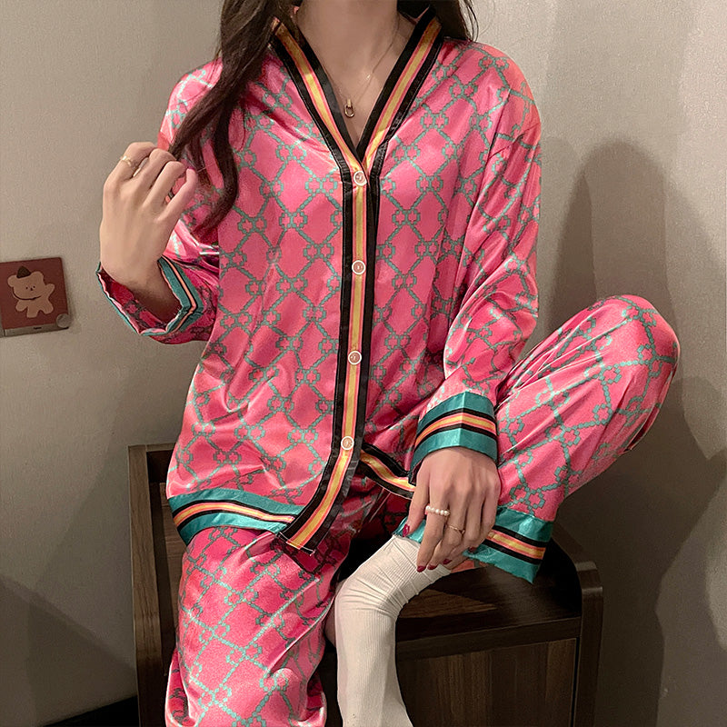 Spring and Autumn New Ladies   Class Comfortable Casual Long Sleeve Homewear Set