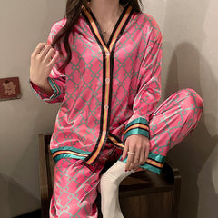 Spring and Autumn New Ladies   Class Comfortable Casual Long Sleeve Homewear Set