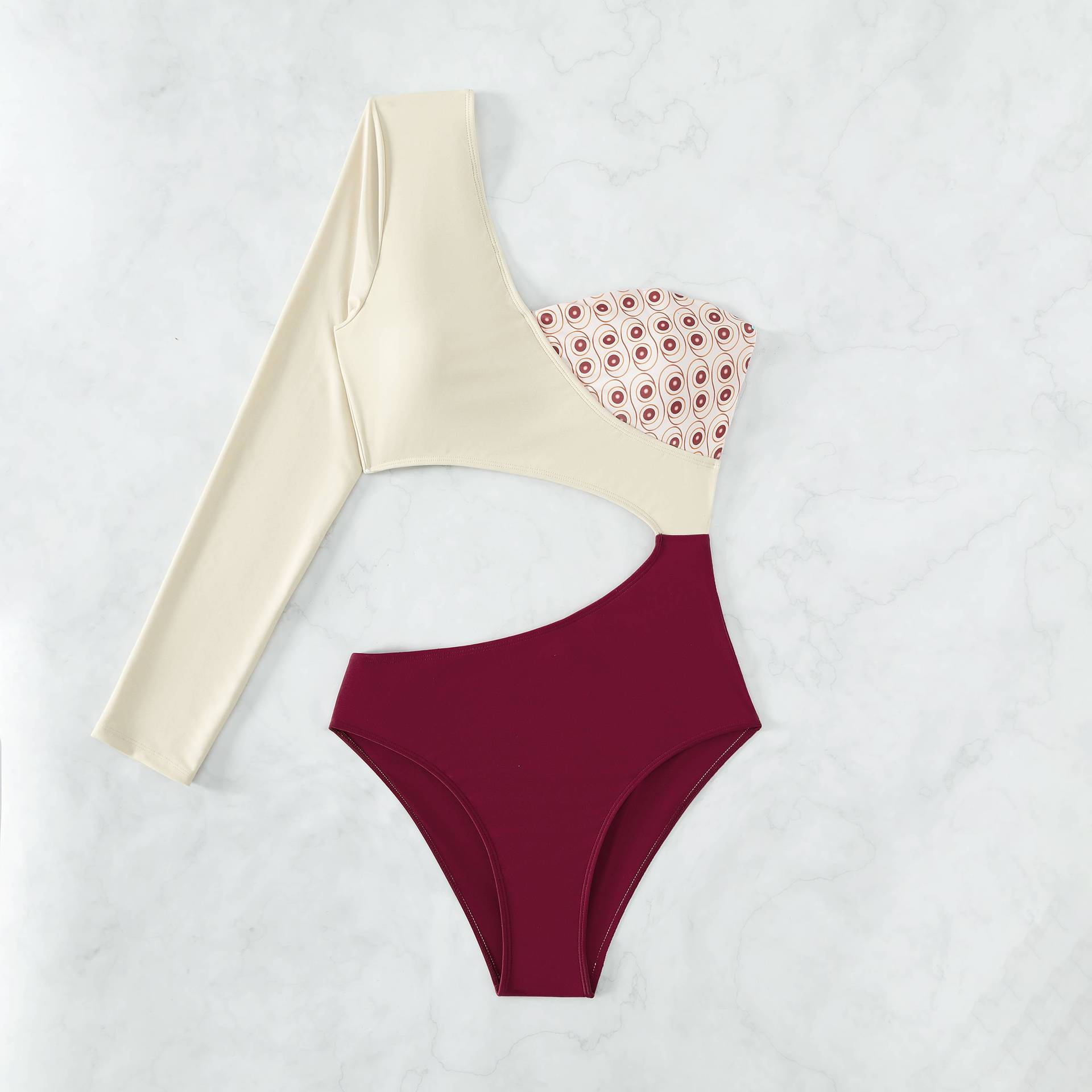 European and American new one-piece  fashion backless one-piece swimsuit swimsuit