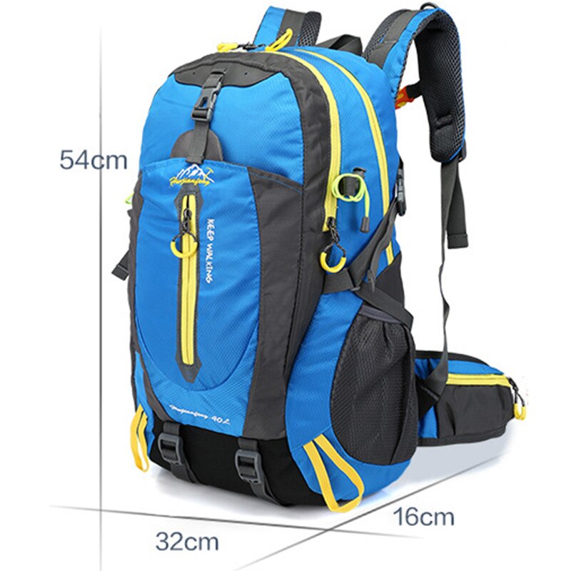 Men 40L waterproof backpack travel pack  Hiking sports bag pack Outdoor Climbing Mountaineering Camping backpack for male