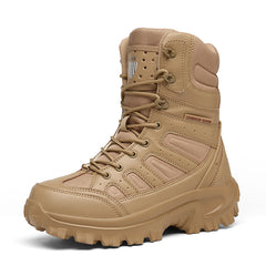 Large size men's shoes Lu Martin boots four seasons wear-resistant hiking shoes outdoor desert wolf high-top military style men's special forces boots