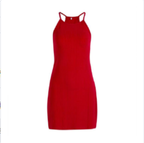 Women Pencil Dress New Ladies Summer Sleeveless Slim Fit Mini Short Knitted Bodycon Sundress Halter Female Clothing