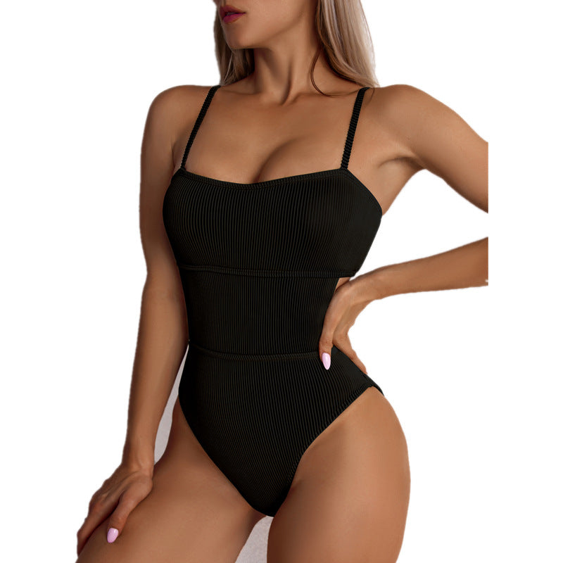 European and American sexy one piece swimsuit women's swimsuit bikini