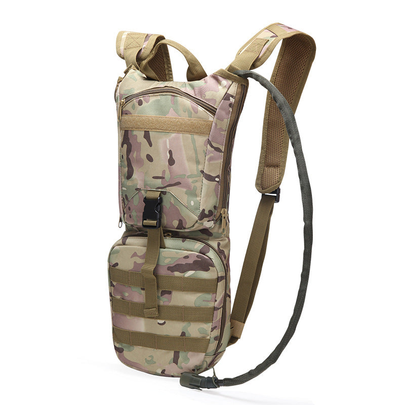 Spot outdoor sports water bag camping mountaineering hiking backpack army camouflage water bag with large mouth liner