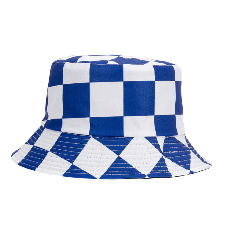 New Fashion Plaid Printed Fisherman Hat Spring Summer Men Ladies Sun Hat Reversible Outdoor Beach Hiking Fishing Hat