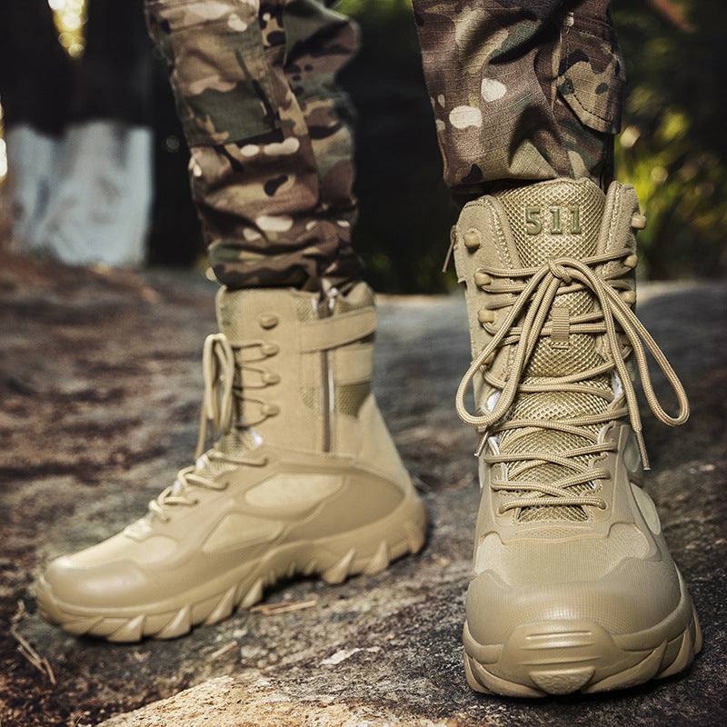 Outdoor 2023 autumn and winter 48  -top military boots men's outdoor climbing shoes special forces combat boots desert boots