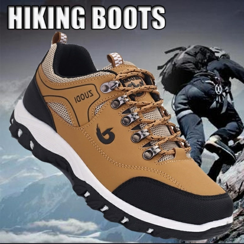 Fall Wearable All-Match Street Trendy Running Non-Slip Outdoor Men's Shoes Leisure Hiking Mountaineering Travel Sneakers Men