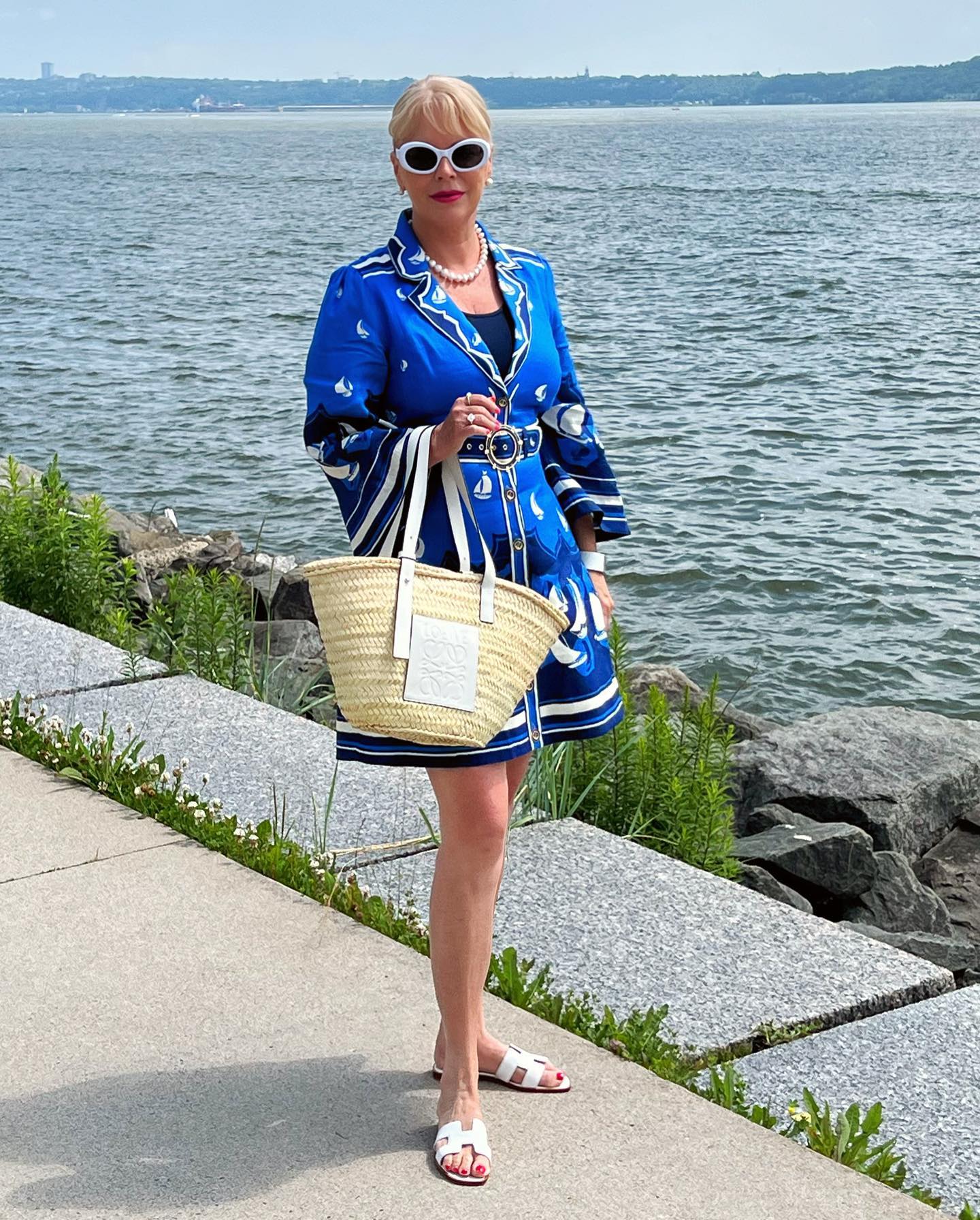 فستان قميص طباعة غير منتظمة 