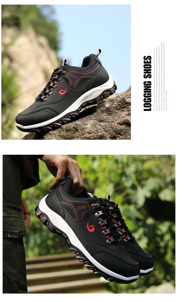 Spring and autumn outdoor hiking shoes casual shoes sports shoes men's breathable travel shoes men's waterproof  running shoes