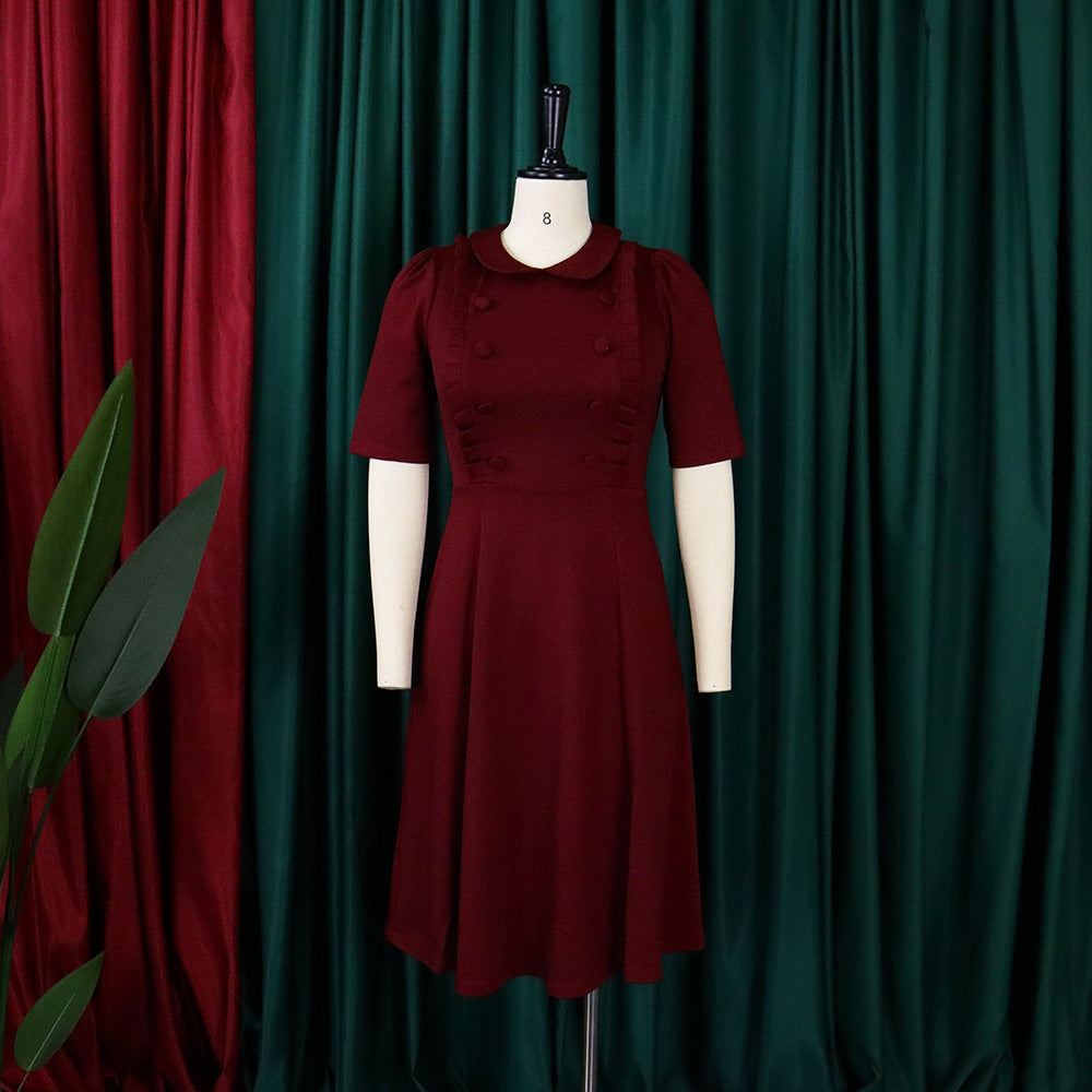 European and American plus size women's fashion pleated tonle short sleeves