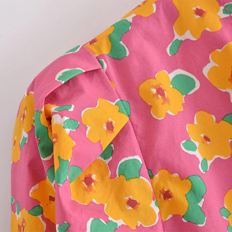 فستان قصير موضة 2021 للسيدات بنمط بوهو مطبوع عليه زهور فستان حفلات بأكمام قصيرة فساتين صيفية بطيات ورقبة على شكل V 