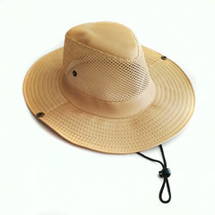 Fishing Caps Men's Outdoor Hat Knight Cap Wide Straw Hat Summer Autumn Tourism Hiking Beach Sun Cap