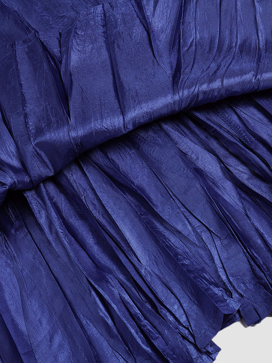 Blue Textured  Dress