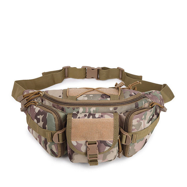 SS Outdoor Waist Bag Men's Tactical Waterproof Molle Camouflage Hunting Hiking Mountaineering Nylon Phone Belt Bag Combat Bag