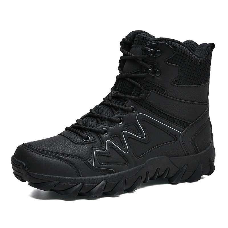 Men's outdoor hiking shoes military training shoes men size 39-46 hiking shoes snow boots  -top leather outdoor shoes camping holiday sports shoes