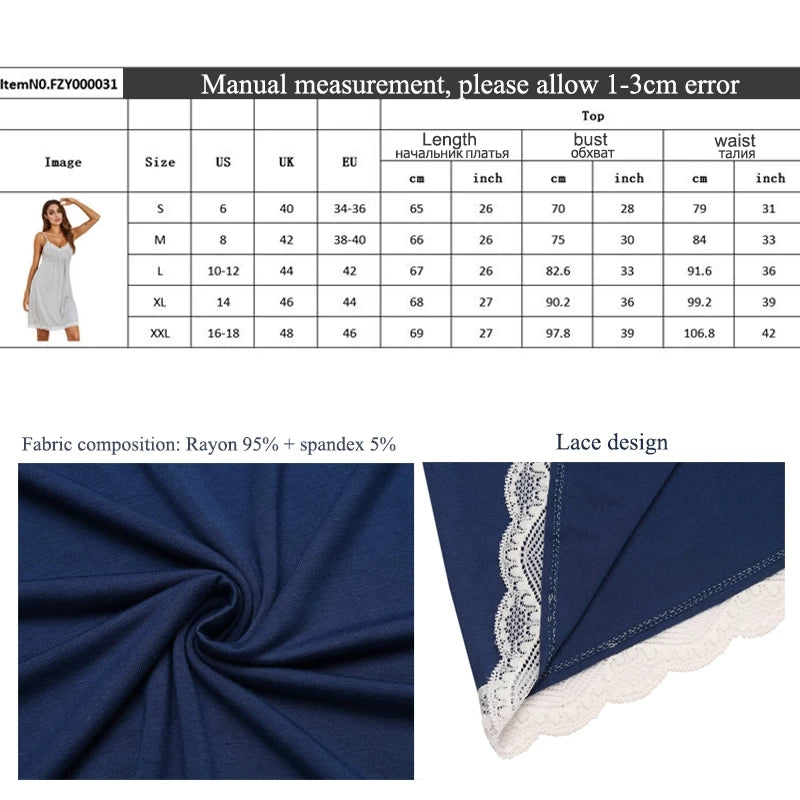 Summer Women Sleepwear Nighty Nightdress Robe Sexy Lingerie Nightgown Lady Off Shoulder Nightwear Female Night Home Cloth Dress